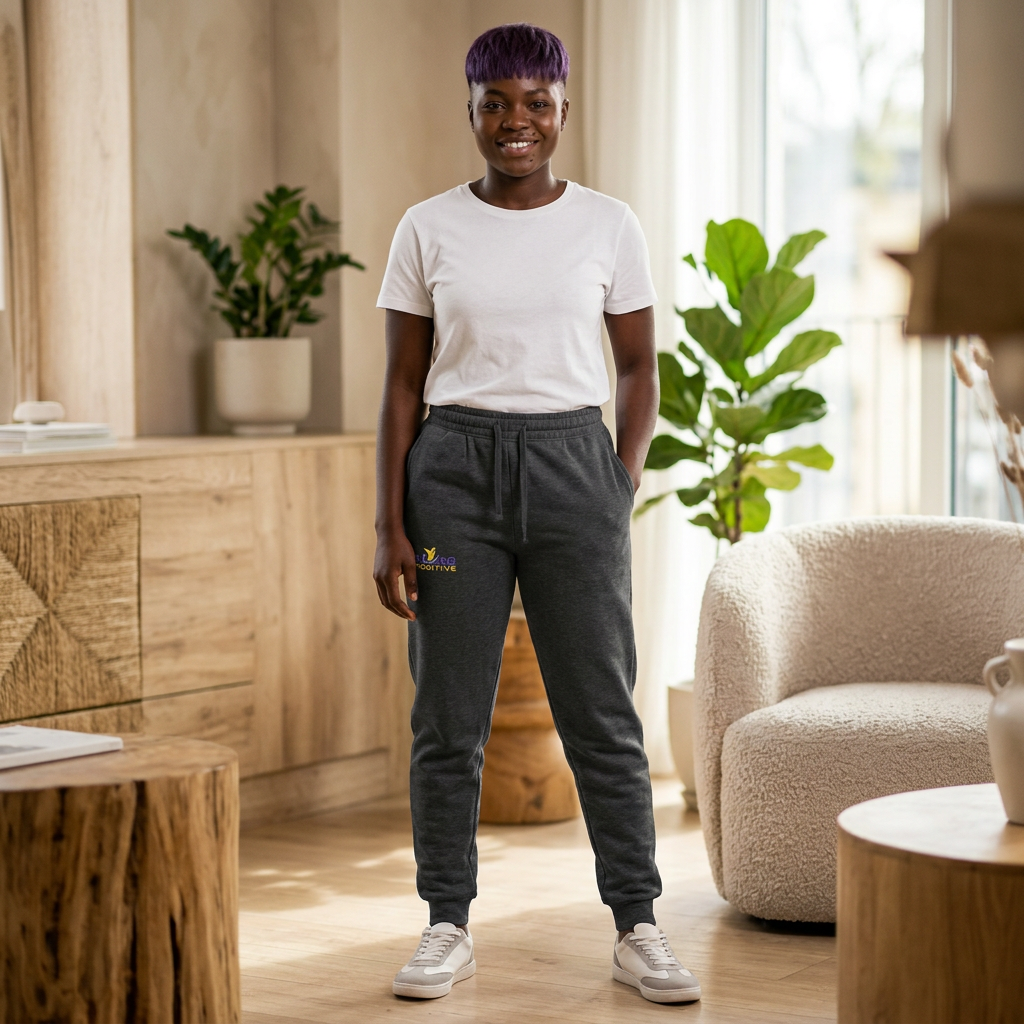 Ever Positive Embroidered Cozy Joggers